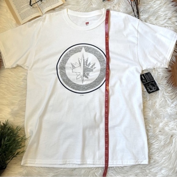 Hanes NHL Winnipeg Jets Logo Hockey T-Shirt Size Large (L) NWT - Picture 5 of 6